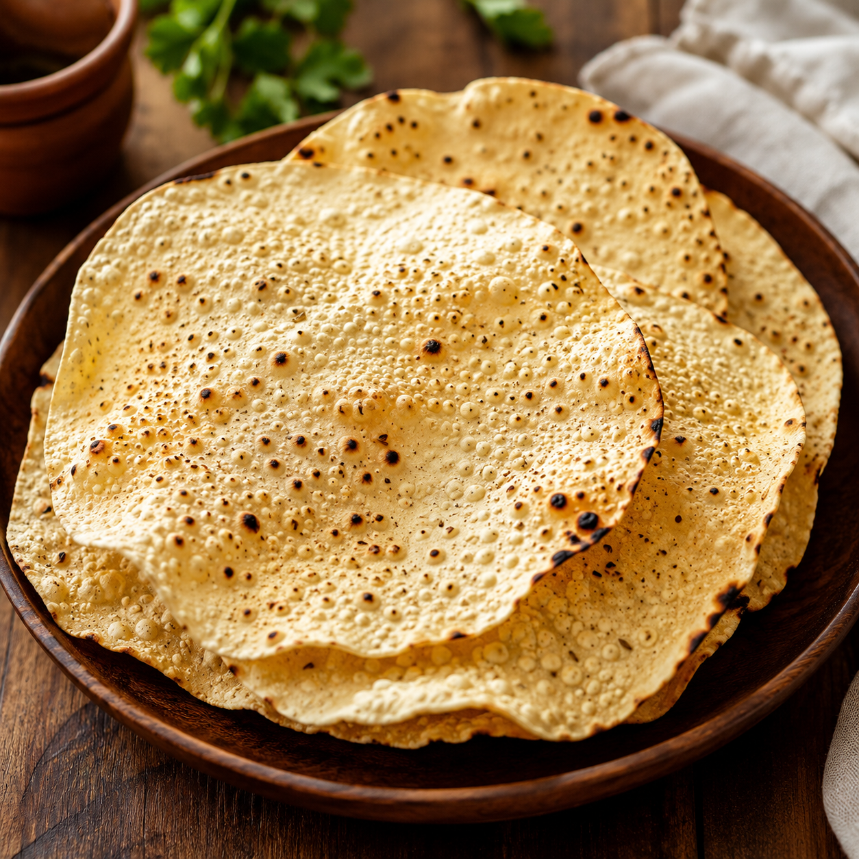 Roasted papad