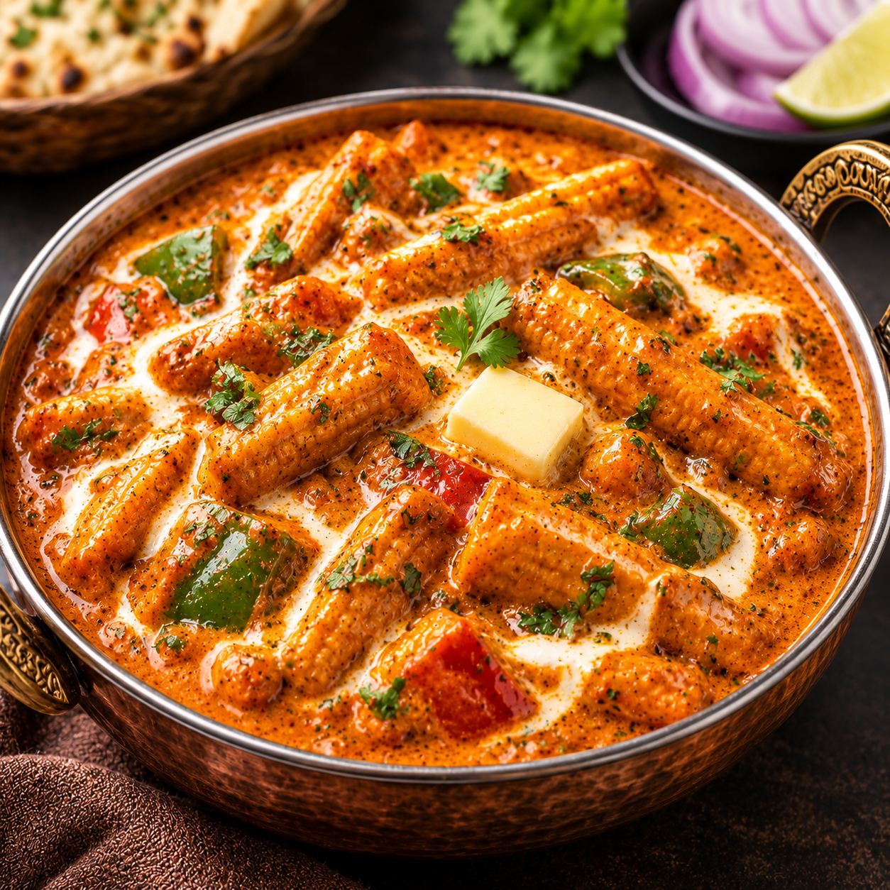 Babycorn butter masala